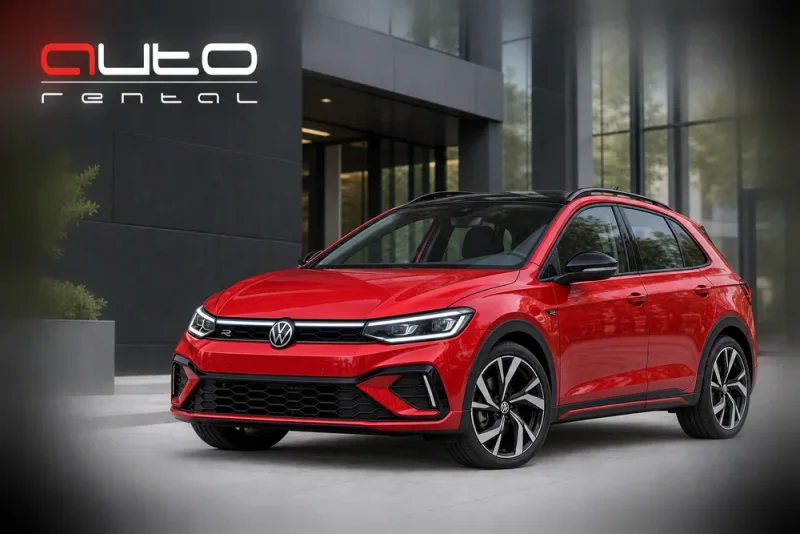 AUTO-RENTAL – červený Volkswagen Taigo